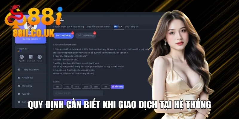 Quy định cần biết khi giao dịch tại hệ thống